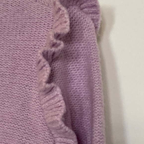Lilac Ruffle Sleeve Sweater in sz M 6/8 - Picture 2 of 8